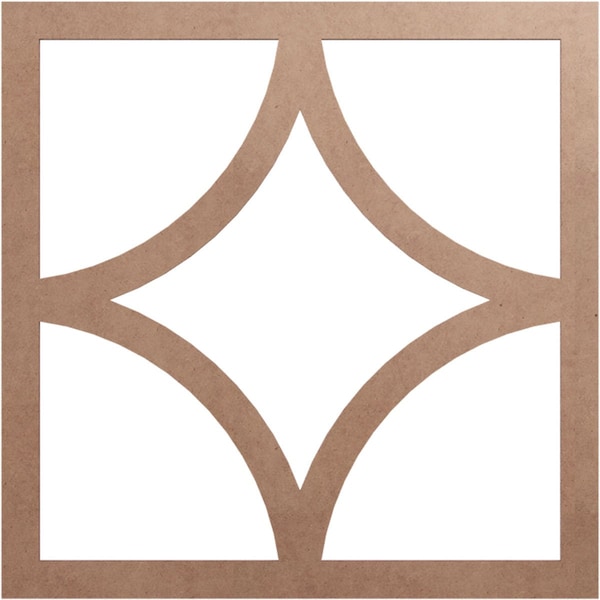 Ekena Millwork Statesman Wood Fretwork Pierced Ceiling Medallion, Wood (Paint Grade), 24"OD x 15 3/8"ID x 3/8"T CMWP24X24X0375STMF - main